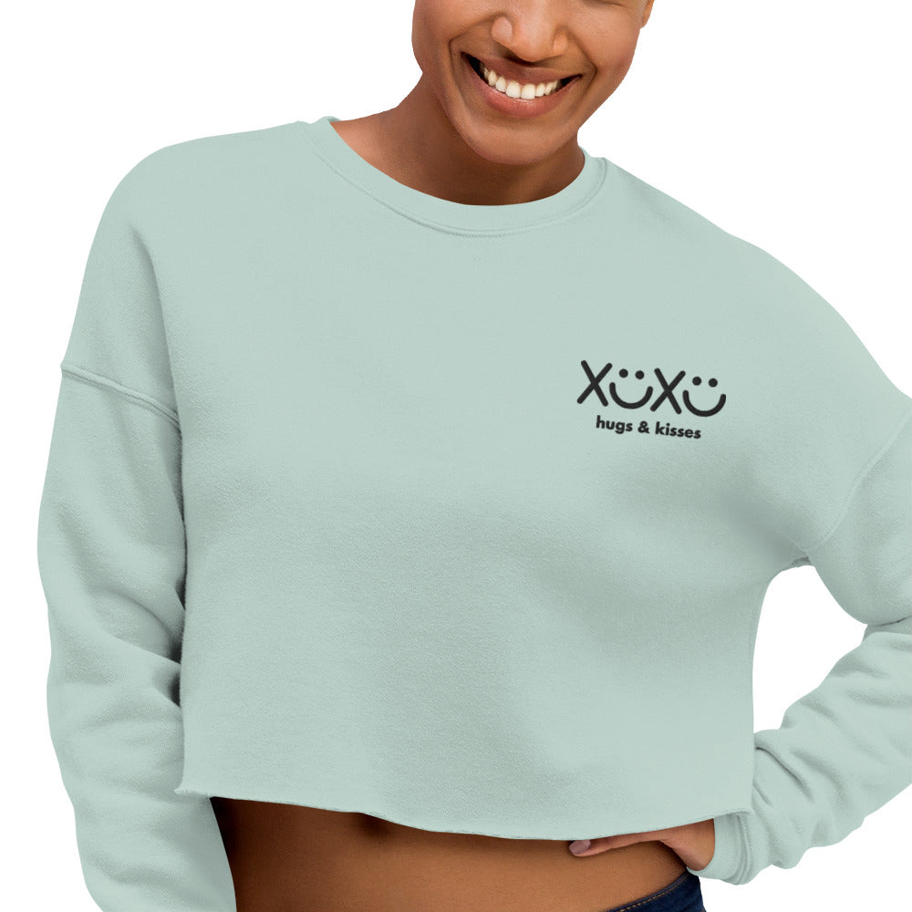 Hugs & Kisses Crop Sweatshirt